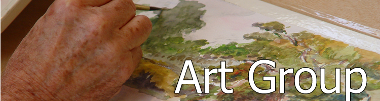 Art group in the The Wesley Centre at Almondbury Methodist Church